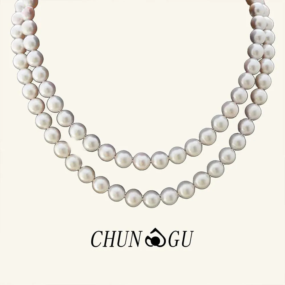 Double-Strand Freshwater Pearl Necklace